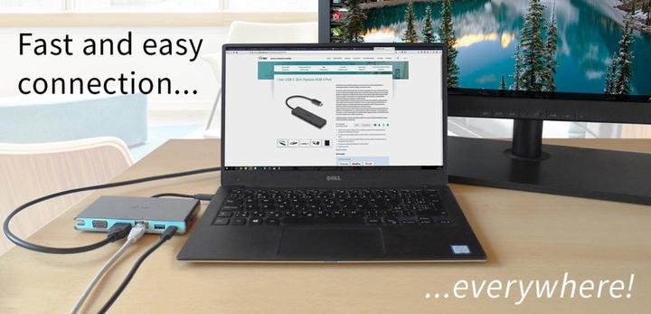 Actual product image i-tec USB-C 4K Travel Dock (USB-A, USB-C, 2 Ports)