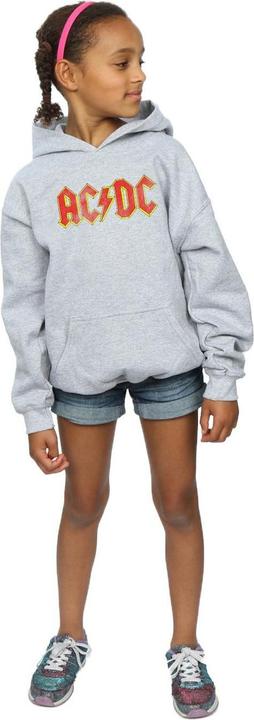 Produktbild AC/DC Distressed Red Logo Kapuzenpullover Mädchen (152, 158)