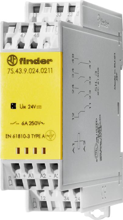 Produktbild Finder Relaismodul mit zwangsgeführten Kontakten