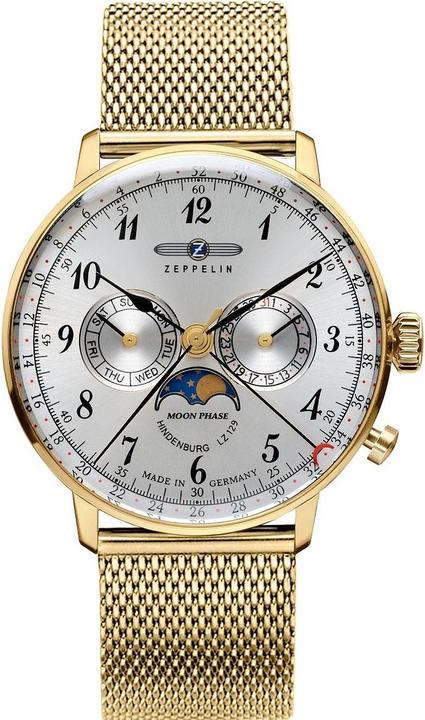 Zeppelin Zegarek LZ129 Hindenburg 7038M-1 Quarz (Mondphasenuhr, 36 mm)