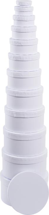Immagine prodotto VBS Scatole di cartone XXL "Round", bianche, set da 12 (Scatola da regalo, 12 x)