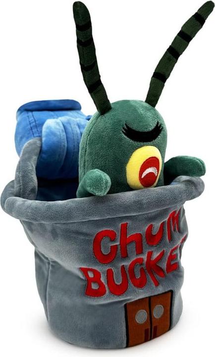 Productafbeelding Youtooz SpongeBob SquarePants pluche figuur Plankton Chum Bucket 22 cm (22 cm)