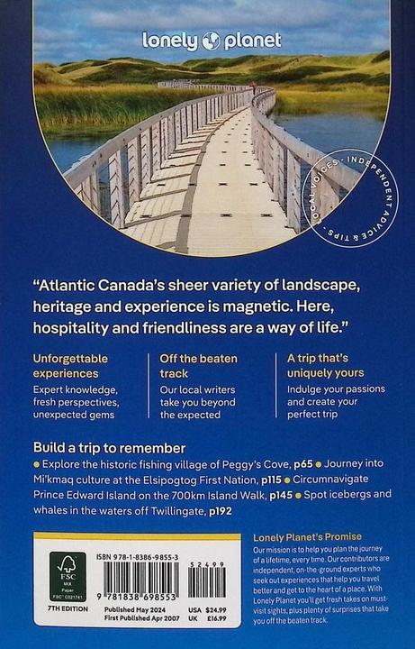 Produktbild Atlantic Canada (Englisch, Darcy Rhyno, Carolyn B Heller, Jennifer Bain, Lonely Planet, Cathy Donaldson, 2024)