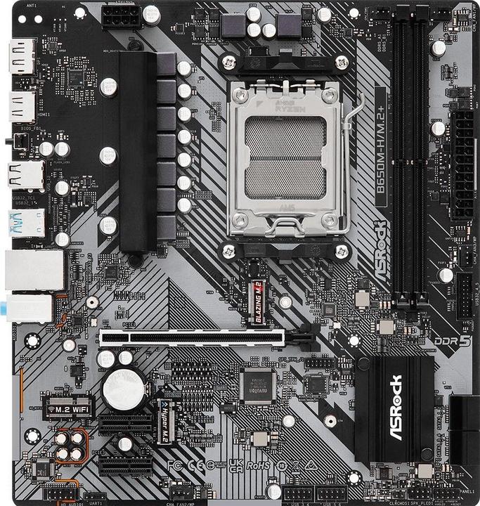 Produktbild AsRock B650M-H/M.2+ (AM5, AMD B650, mATX)