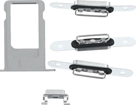 Actual product image OEM Replacement iPhone 6s Plus Back Silver, without Logo (IPhone 6S Plus)