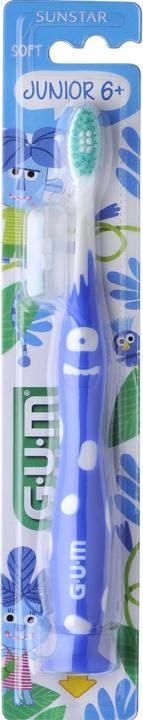 Actual product image GUM Junior Toothbrush 6-9 years blue (Soft, 1 x)