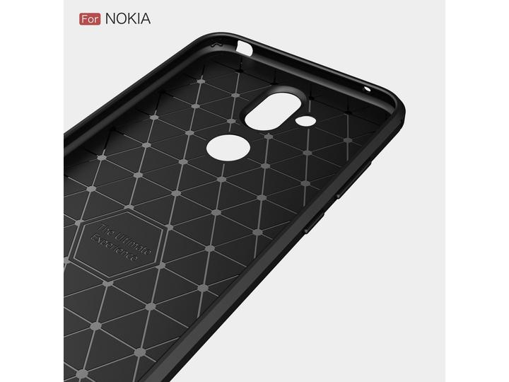 Produktbild Screenguard Nokia 8.1 Hülle Carbon Brushed Soft TPU (Nokia 8.1)