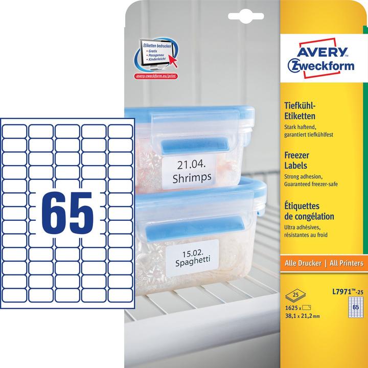 Produktbild Avery Tiefkühl-Etiketten
