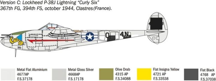 Image du produit Italeri 1:72 US P-38J Lightning