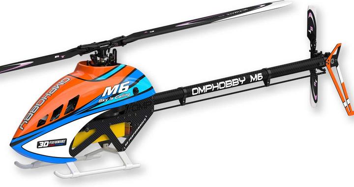 Immagine prodotto OMP Hobby Helikopter M6 Cosmic-Orange Bausatz und Rotorblätter
