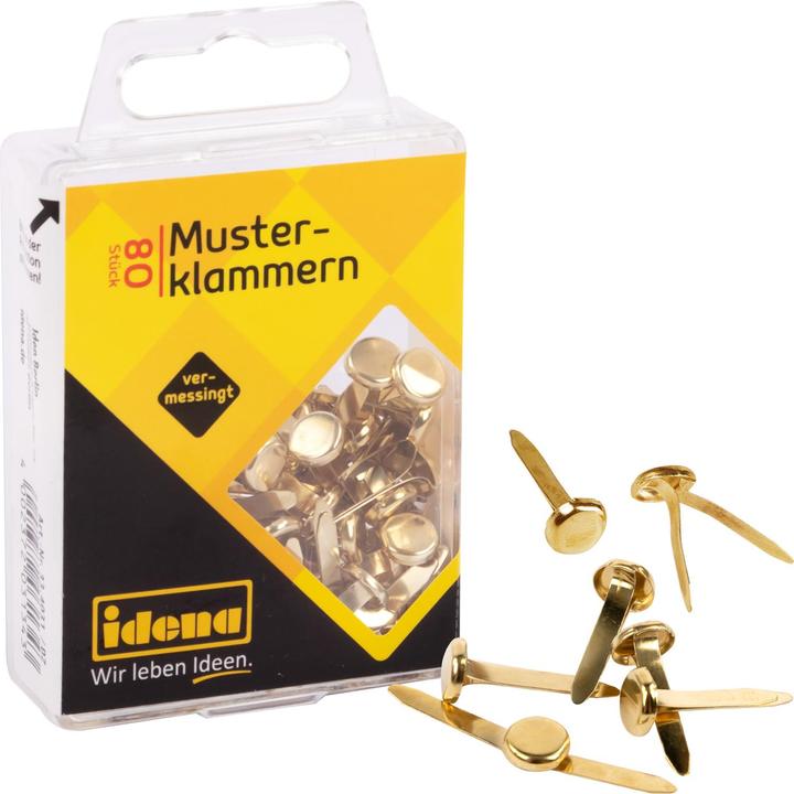 Produktbild Idena Musterklammern 80 Stück vermessingt (1 x)