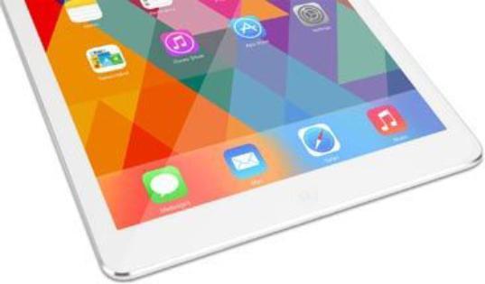 Actual product image Moshi iVisor XT Screen Protector for iPad Air/ iPad 9.7" White Frame (1 Piece, iPad 9.7, iPad Air)
