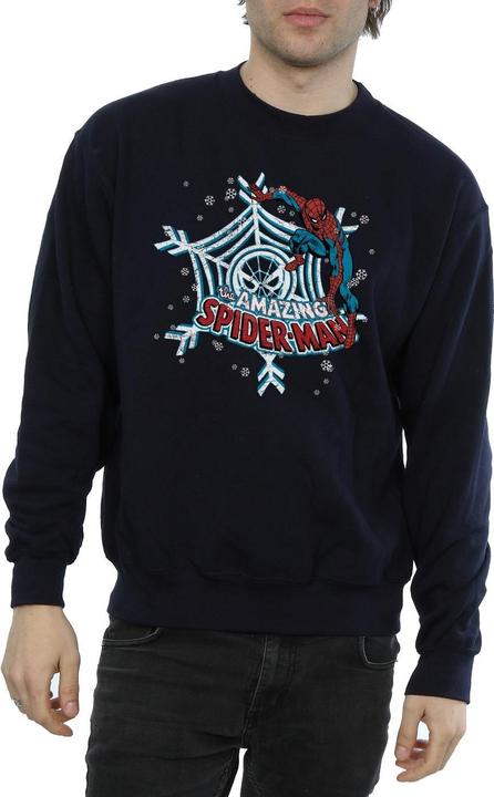 Actual product image Mens Christmas Spider-Man Sweatshirt (S)