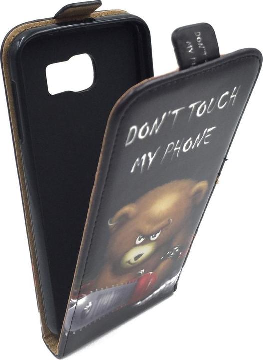 Produktbild König Design Handyhülle für Samsung Galaxy S6 Edge Plus Schutztasche Wallet Cover 360 Schwarz (Samsung Galaxy S6 Edge)