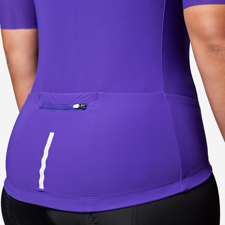 Actual product image Van rysel Unisex Summer Road Cycling Short-Sleeved Jersey Racer 2 - Purple (L)