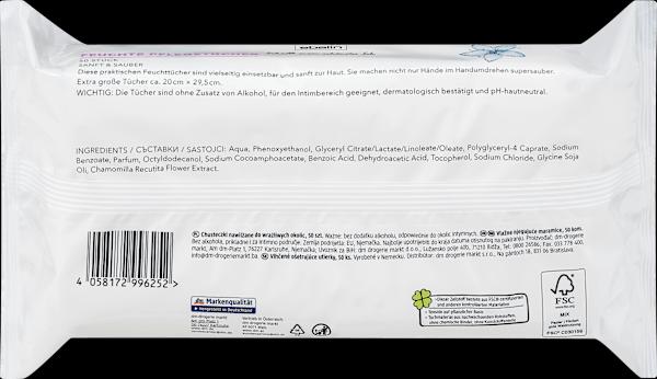 Produktbild dm ebelin Feuchte Tücher (50 Stück)