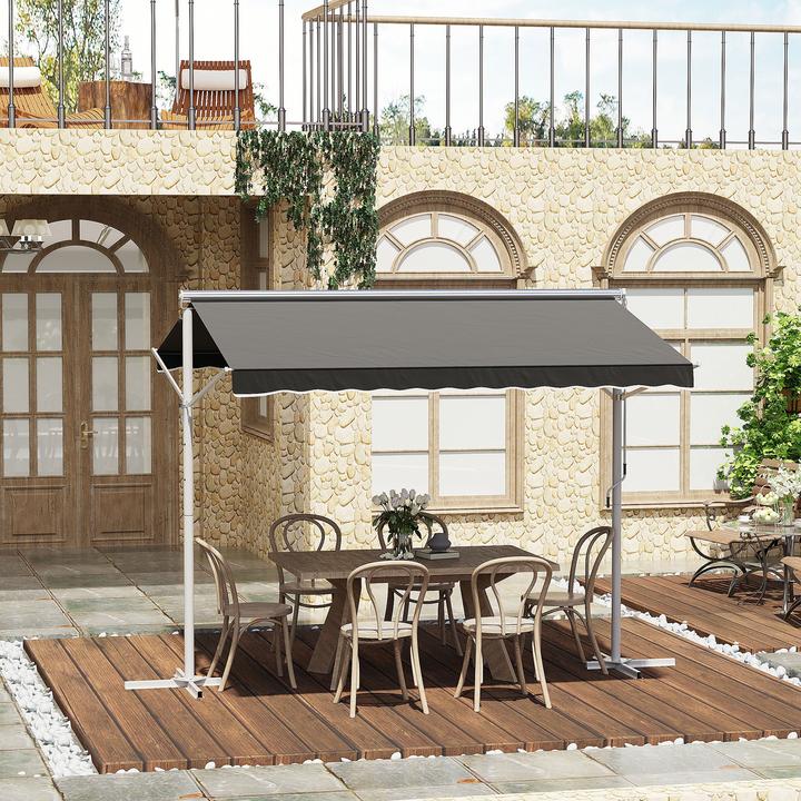 Produktbild Outsunny Standmarkise mit Kurbel (2.94 m)
