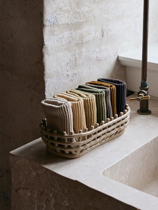 Image du produit Ferm Living Panier en céramique (1 x, 30 x 15 x 8,5 cm)