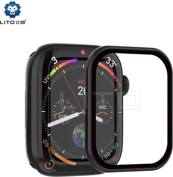 Produktbild Lito Apple Watch Panzerglas mit Frame (Apple Watch Series 8, Apple Watch Series 9, Apple Watch Series 7)
