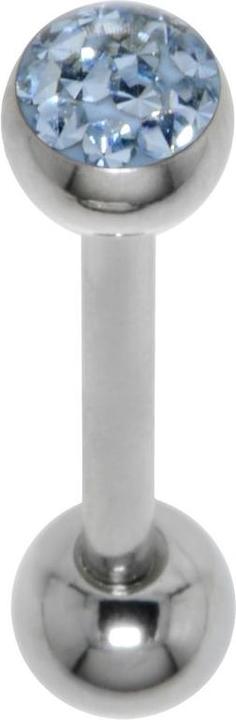 Bijouteria Zungenpiercing (Edelstahl, Kristall, Epoxiharz)