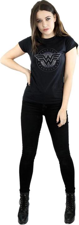 Immagine prodotto Wonder Woman Maglietta da donna/ragazzo in cotone Shield (L)