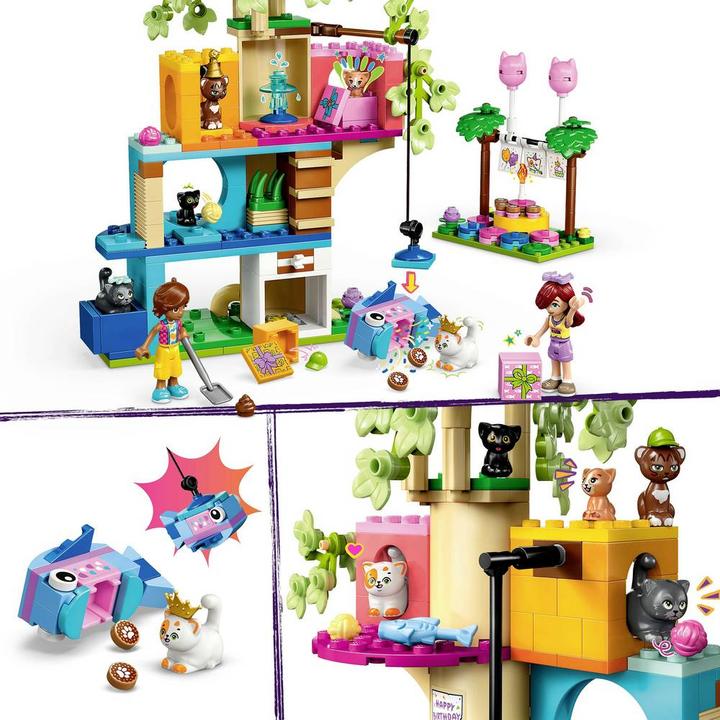 Productafbeelding LEGO FRIENDS katten verjaardagsfeestje & boomhut (42666, LEGO Vrienden)