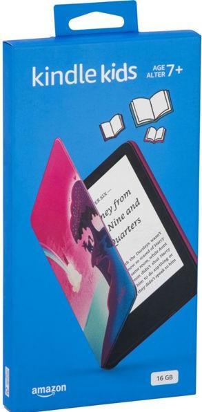 Actual product image Amazon Kindle Kids 2022 eReader with 300 ppi, 16GB, Space Whale (6", 16 GB, Pink)