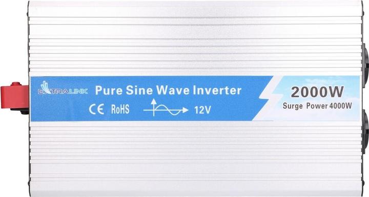 Produktbild Extralink VOLTAGE CONVERTER 12V - 230V, 2000W, PURE SINUS OPIP-2000W