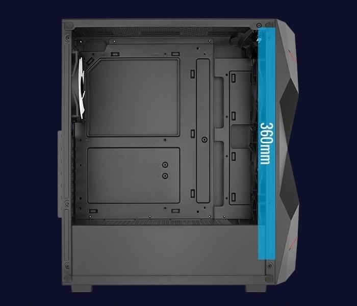 Produktbild AeroCool Volcan-G-BK-v1 (mATX, ATX, Mini-ITX)