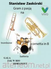 No Name Gram z pasj? na trombone cornetta in B batteria