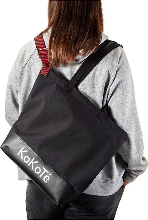 Actual product image Kokoté Einkaufstasche Poschti Quer, Schwarz