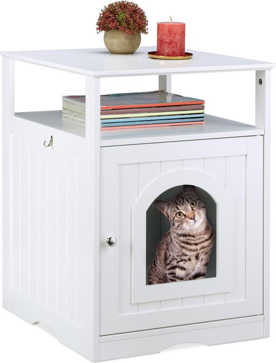 Actual product image Relaxdays Cat cabinet (Cat litter box closed)