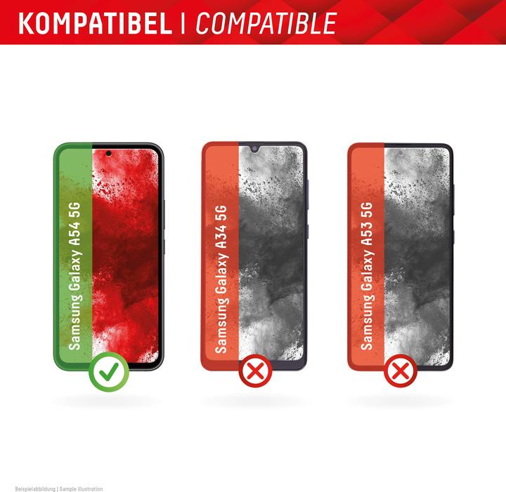 Actual product image Displex Real Glass, 2D Panzerglas + Handyhülle (1 Piece, Samsung Galaxy A54 5G)