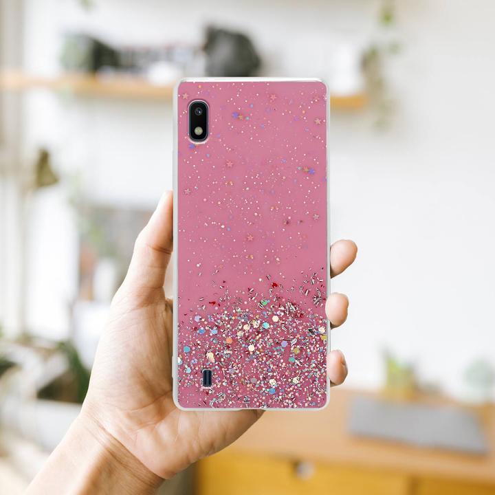 Produktbild Cadorabo TPU Cover funkelnder Glitter (HTC One M10, Samsung Galaxy A10)