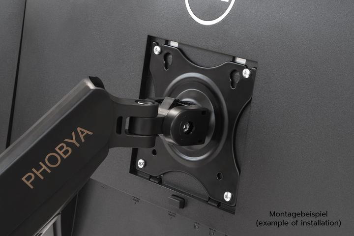 Produktbild Phobya Dual Monitorarm (Tisch, 34")