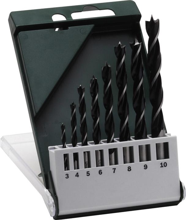 Actual product image Bosch Zubehör Wood twist drill set HSS (3 mm, 4 mm, 5 mm, 6 mm, 7 mm, 8 mm, 9 mm, 10 mm)