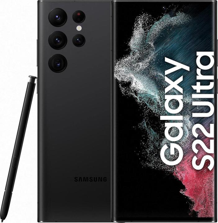Re!commerce Galaxy S22 Ultra 5G (256 Go, Phantom Black, 6.80", 108 Mpx, Double SIM, B / Très bon)