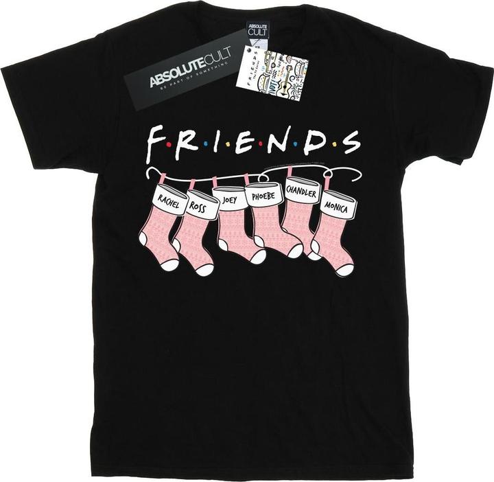 Friends Christmas Stocking Logo TShirt (XXL)