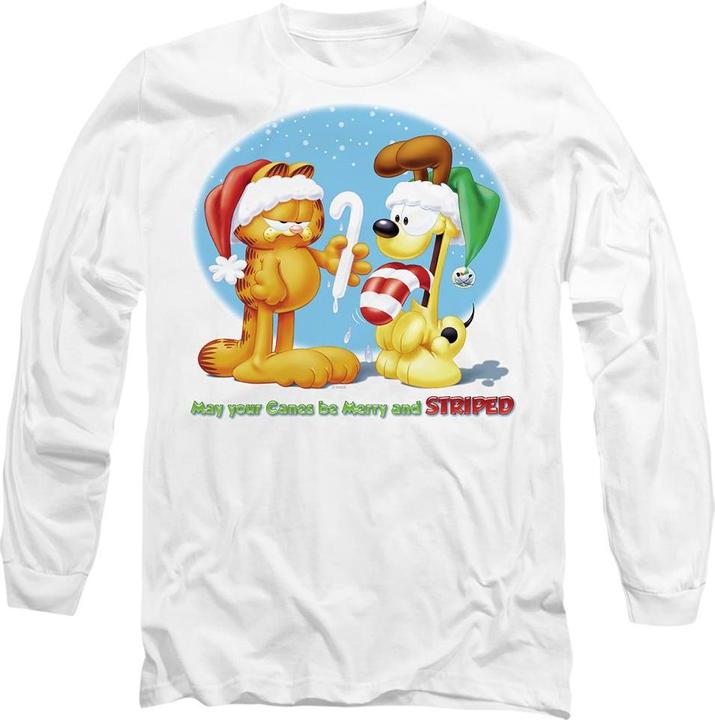 Garfield Merry And Striped TShirt (XL)