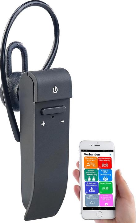 Image du produit Callstel Traducteur live 2en1 et casque mono intra-auriculaire Blu,etooth et App