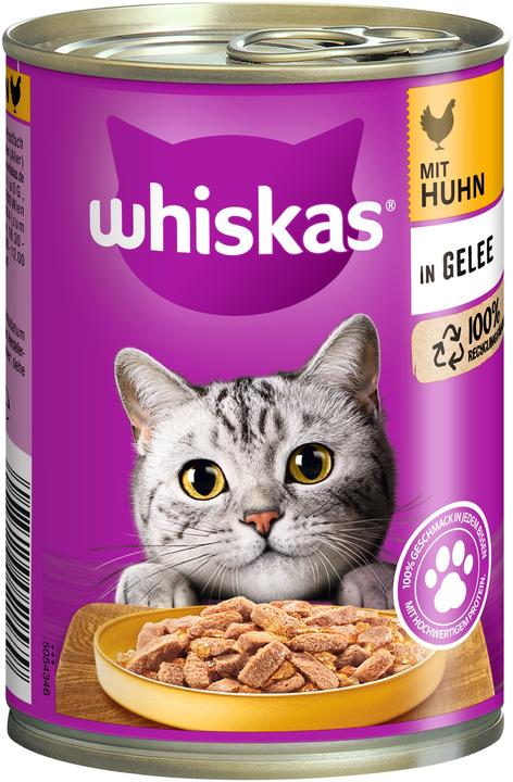 Produktbild Whiskas 1+ Mit Huhn In Gelee (Adult, 400 g)