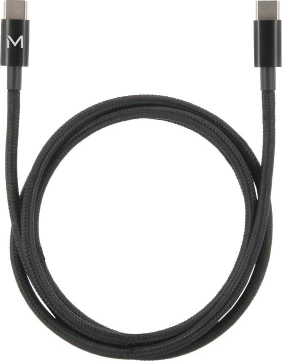 Image du produit Mobilis 001389, 1 m, USB C, USB C, 0,48 Gbit/s, Noir (1 m, USB 2.0, 100 W)