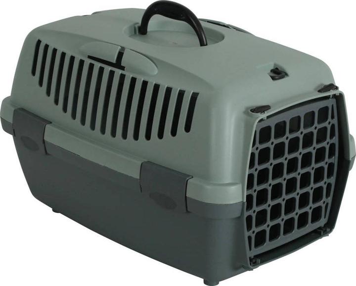 Produktbild Zolux Transporter GULLIVER 1 with plastic door, green, recycled (422180) (Hund, Sicherheitsverschluss)