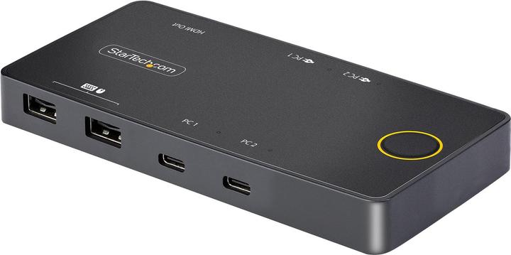 StarTech com C2-H46-UC2-PD-KVM, 4096 x 2160 pixels, 4K Ultra HD, 10 W, Noir