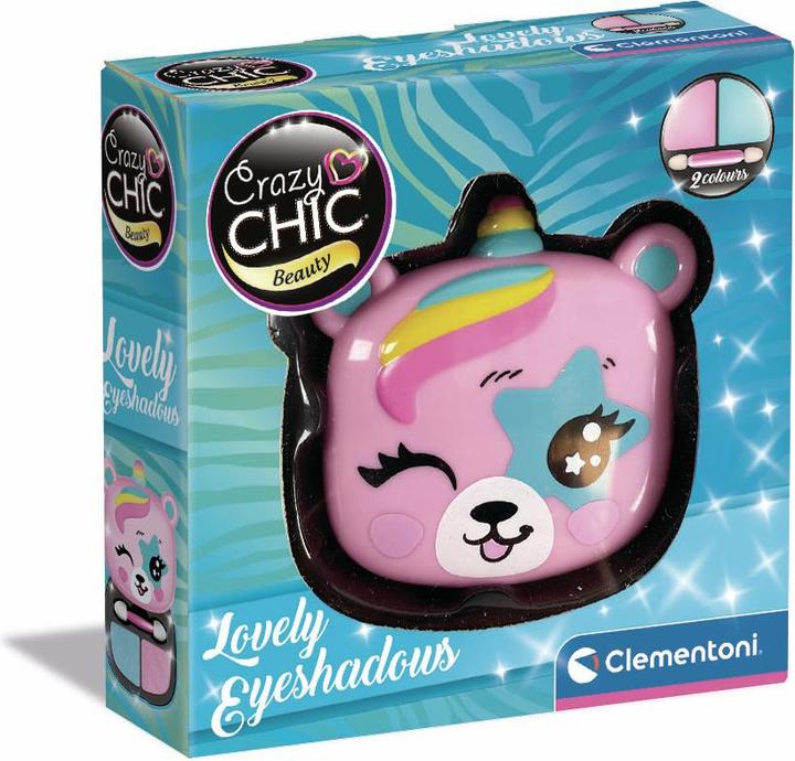 Clementoni 18820 Crazy Chic – Lovely Eyeshadow: Bär, Lidschatten-Make-up, sicher und hypoallergen, K