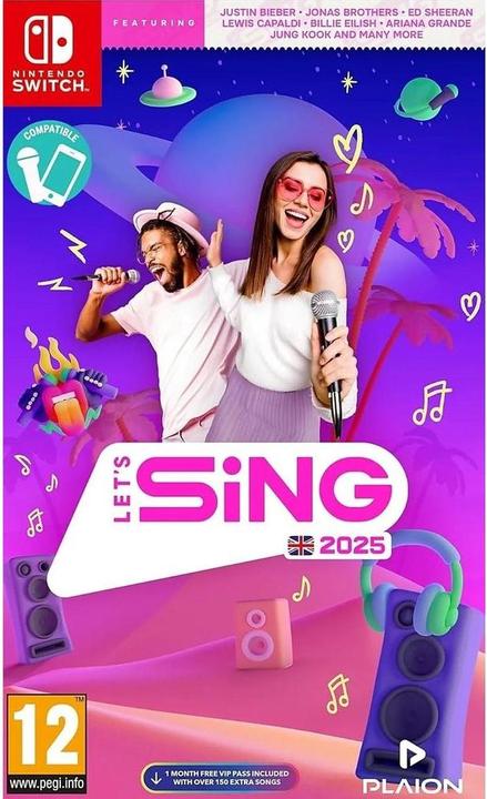 Actual product image Plaion Let's Sing 2025 International Version (Switch, EN)