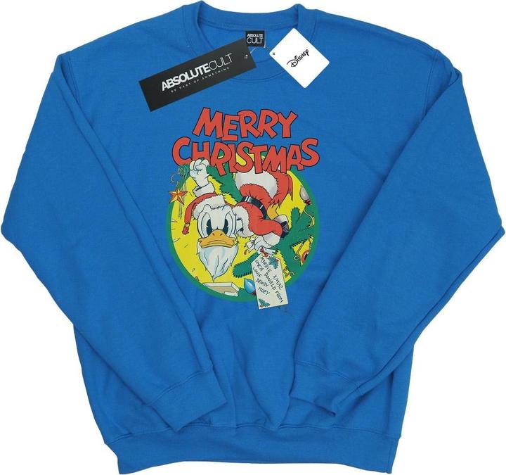 Disney Donald Duck Merry Christmas Sweatshirt (S)