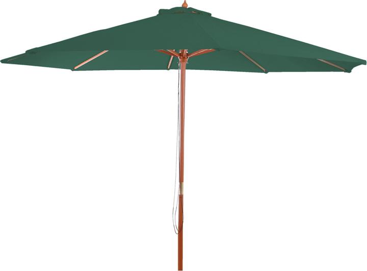 Actual product image Mendler Parasol Florida, Ø 3,5m Polyester/Wood 7kg - green (3.50 m)