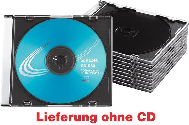 Actual product image MediaRange CD / DVD Retail Pack 1er Slim Cases 10pcs.