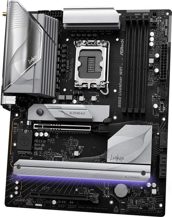 Actual product image AsRock B860 LiveMixer WiFi DDR5 Intel S retail (LGA 1851, Intel B860, ATX)